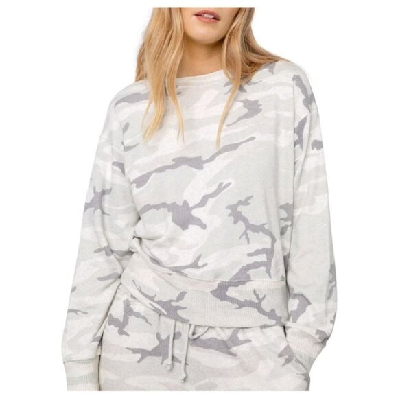 Rails Sweaters - Rails Ramona Stone Camo Relaxed Sweater Medium Comfy Lightweight French Terry